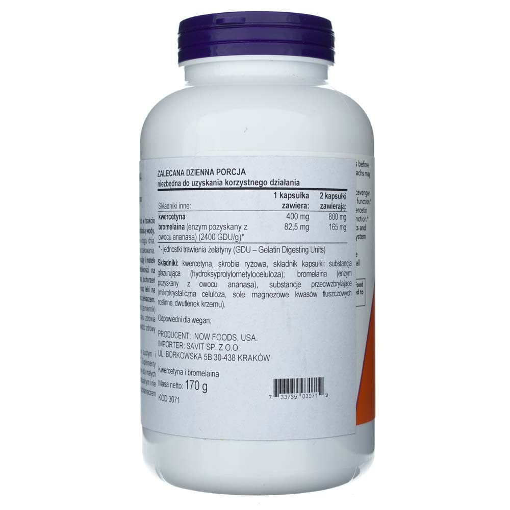 Now Foods Quercetin with Bromelain - 240 Veg Capsules