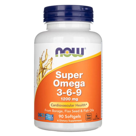 Now Foods Super Omega 3-6-9 1200 mg - 90 Softgels