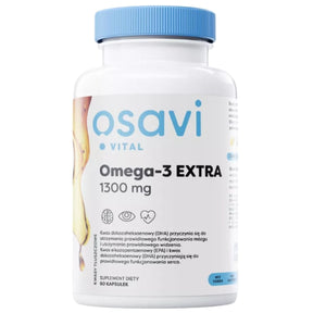Osavi Omega-3 Extra 1300 mg, Lemon - 60 Capsules