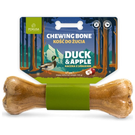 Pokusa Feel The Wild Dog Chewing Bone Duck with Apple - 17 cm