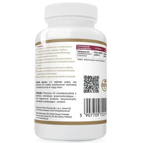 Progress Labs Vitamin D3 8000IU - 240 Tablets
