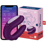 Satisfyer Double Joy Dual Stimulation Vibrator, Purple