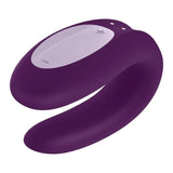 Satisfyer Double Joy Dual Stimulation Vibrator, Purple