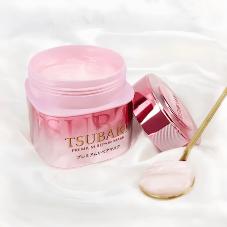 Shiseido Tsubaki Premium Repair Hair Mask Pink Restorative - 180 g
