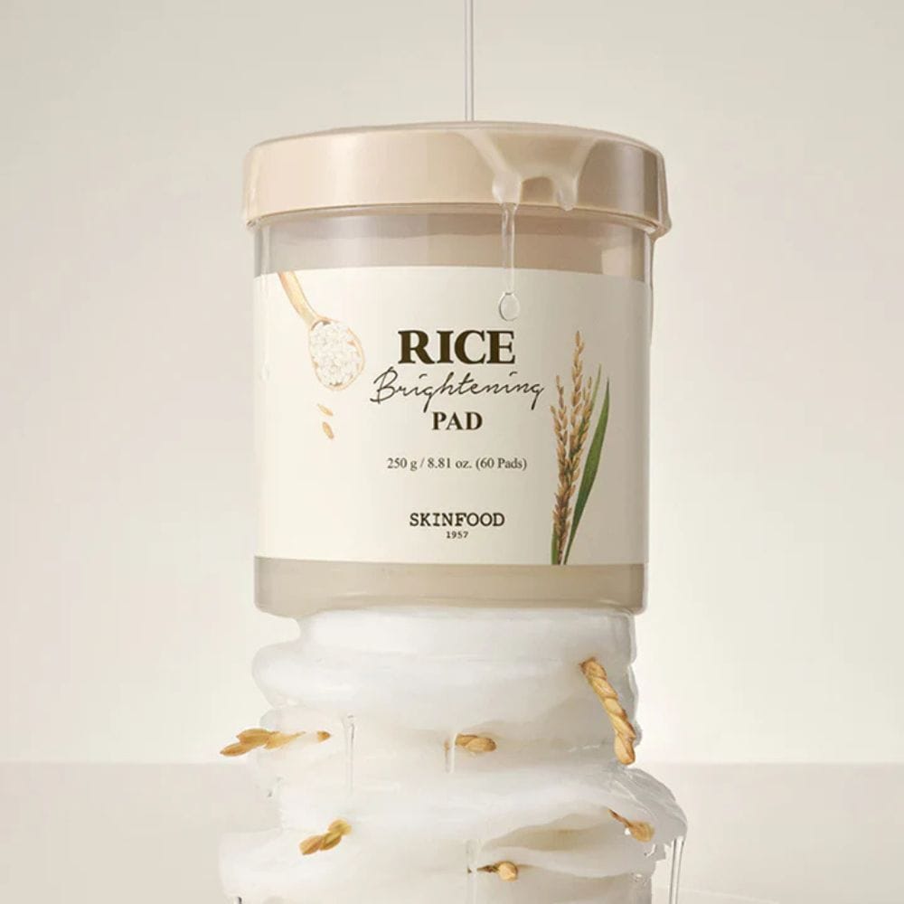 SkinFood Rice Brightening Toner Pads - 60 Pieces