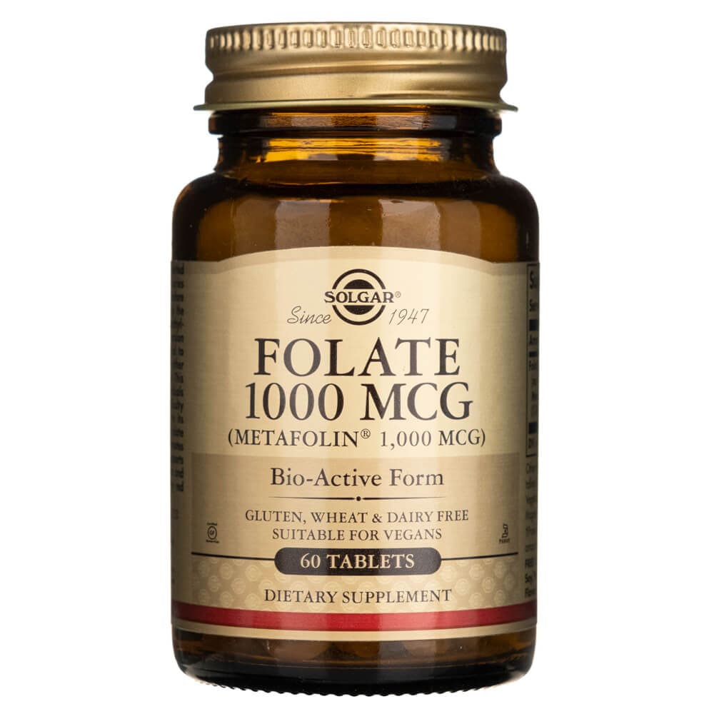 Solgar Folate 1000 mcg DFE (Metafolin® 1000 mcg) - 60 Tablets