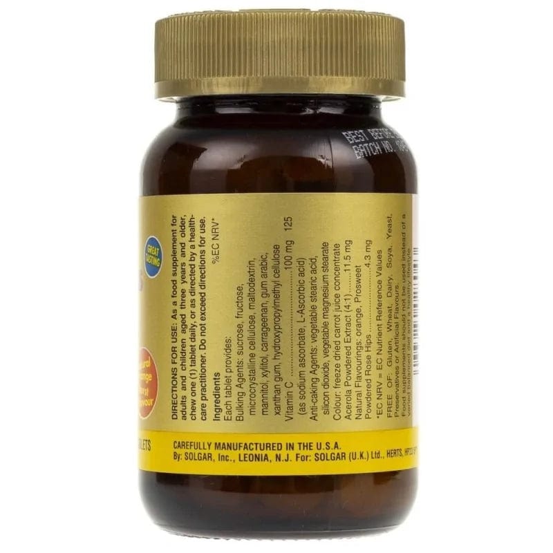Solgar Kangavites Chewable Vitamin C, Orange - 90 Lozenges