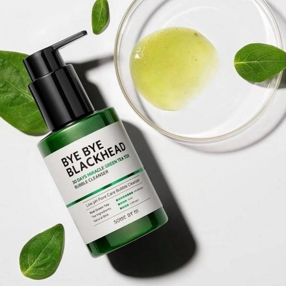 Some By Mi Bye Bye Blackhead 30 Days Miracle Green Tea Tox Bubble Cleanser - 120 ml