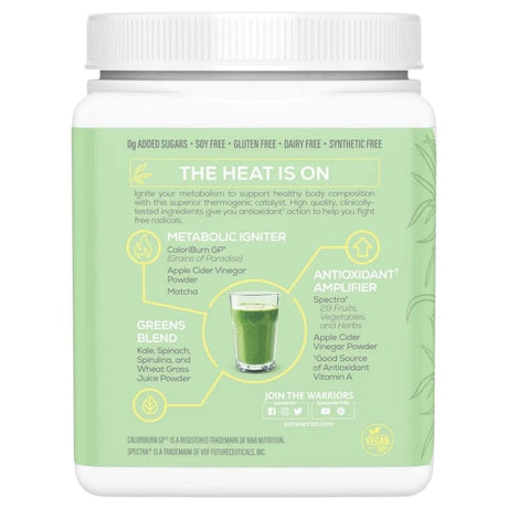 Sunwarrior Shape Thermo Greens, Green Apple - 210 g