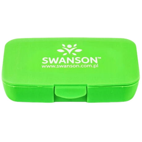 Swanson Pillbox Capsule Container, Green - 1 Piece