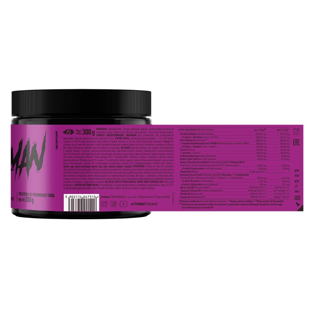 Trec Nutrition Boogieman Pre-Workout, Forest Fruits - 300 g