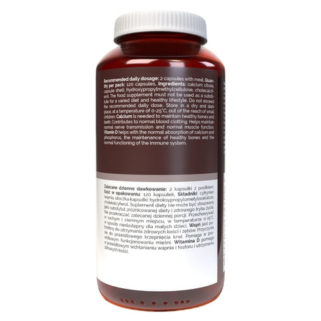 Vitaler's Calcium 120 mg + Vitamin D3 - 120 Capsules