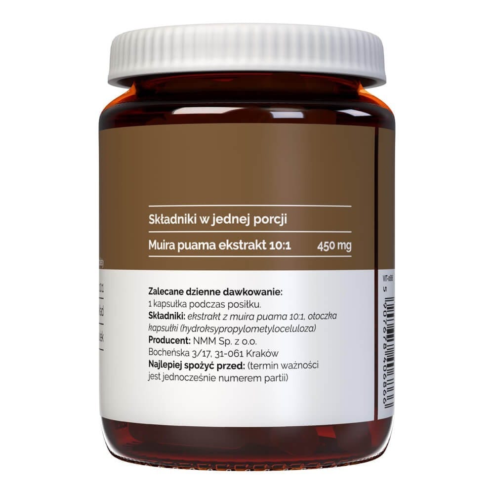 Vitaler's Muira Puama (Ptychopetalum) 450 mg - 60 Capsules