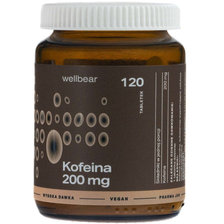 Wellbear Caffeine 200 mg - 120 Tablets