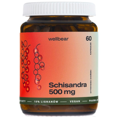Wellbear Schisandra 500 mg - 60 Capsules