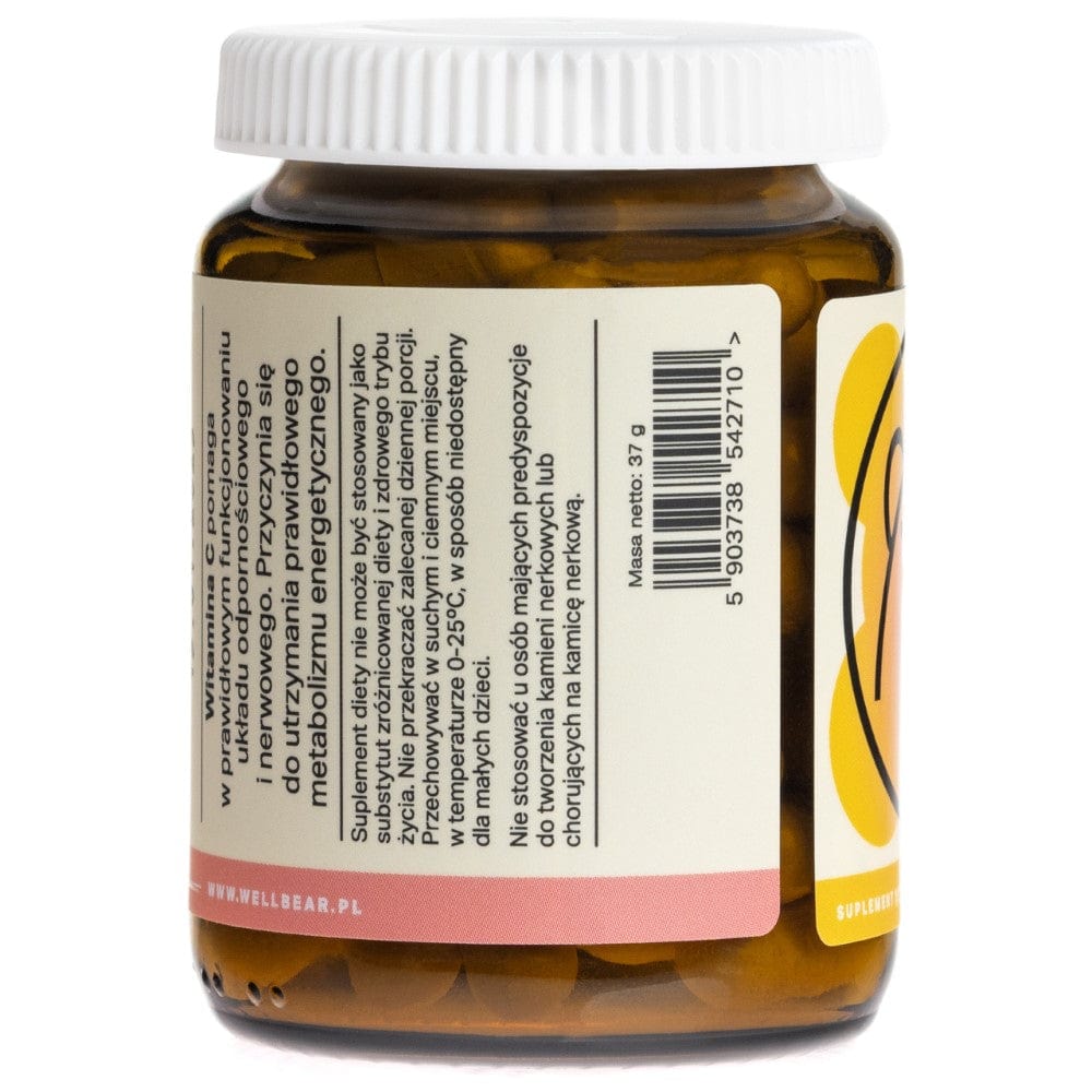 Wellbear Vitamin C with Rose Hip 1000 mg - 60 Capsules