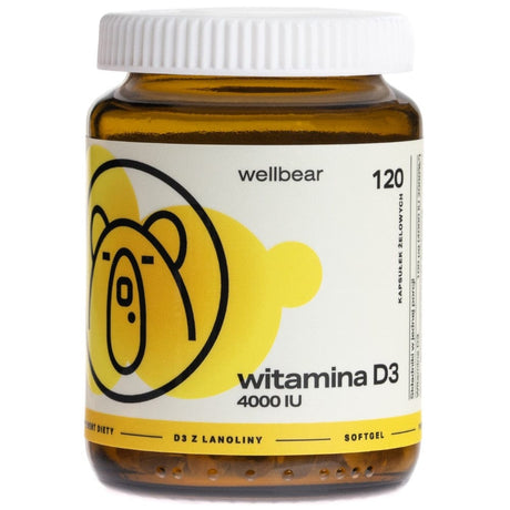 Wellbear Vitamin D3 4000 IU - 120 Softgels