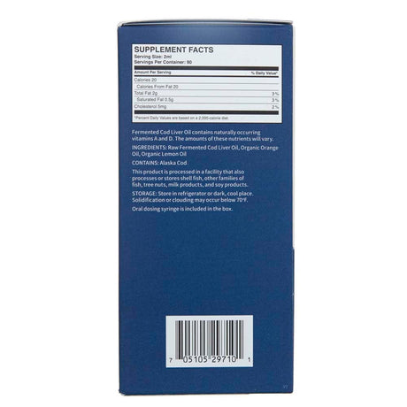 Green Pasture Fermented Cod Liver Oil, Orange - 176 ml