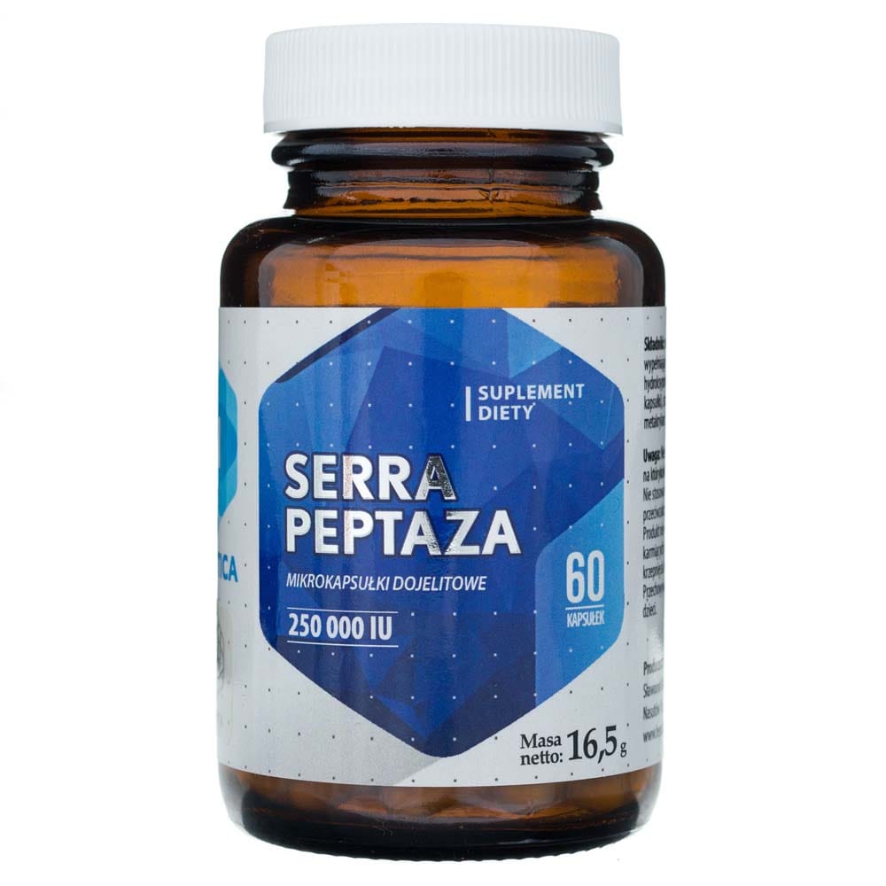 Hepatica Serrapeptase 250000 IU - 60 Veg Capsules