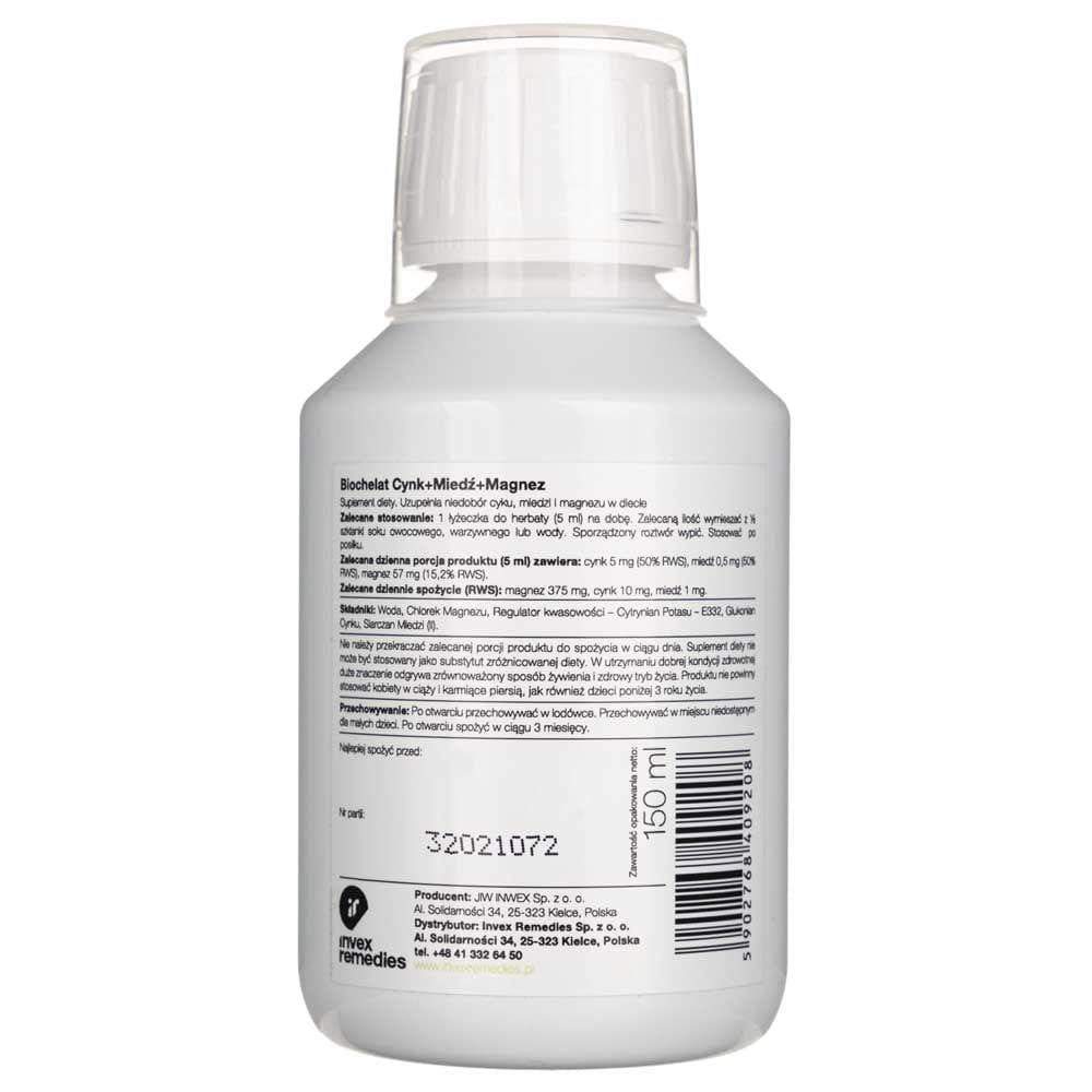 Invex Remedies Zn-Cu-Mg (Zinc Copper Magnesium) - 150 ml