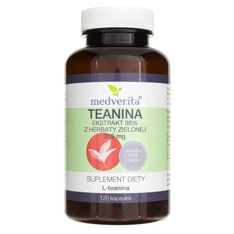 Medverita Theanine (Green tea extract) 200 mg - 120 Capsules