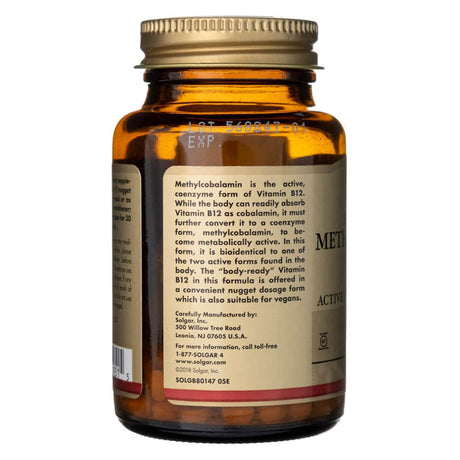 Solgar Sublingual Methylcobalamin 1000 mcg - 60 Tablets