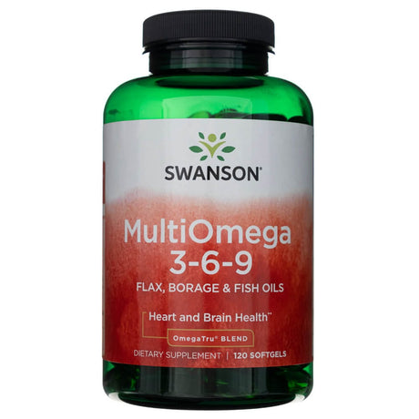 Swanson MultiOmega 3-6-9 Flax, Borage & Fish Oils - 120 Softgels