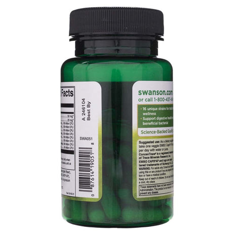 Swanson Ultimate 16 Strain Probiotic with FOS - 60 Veg Capsules